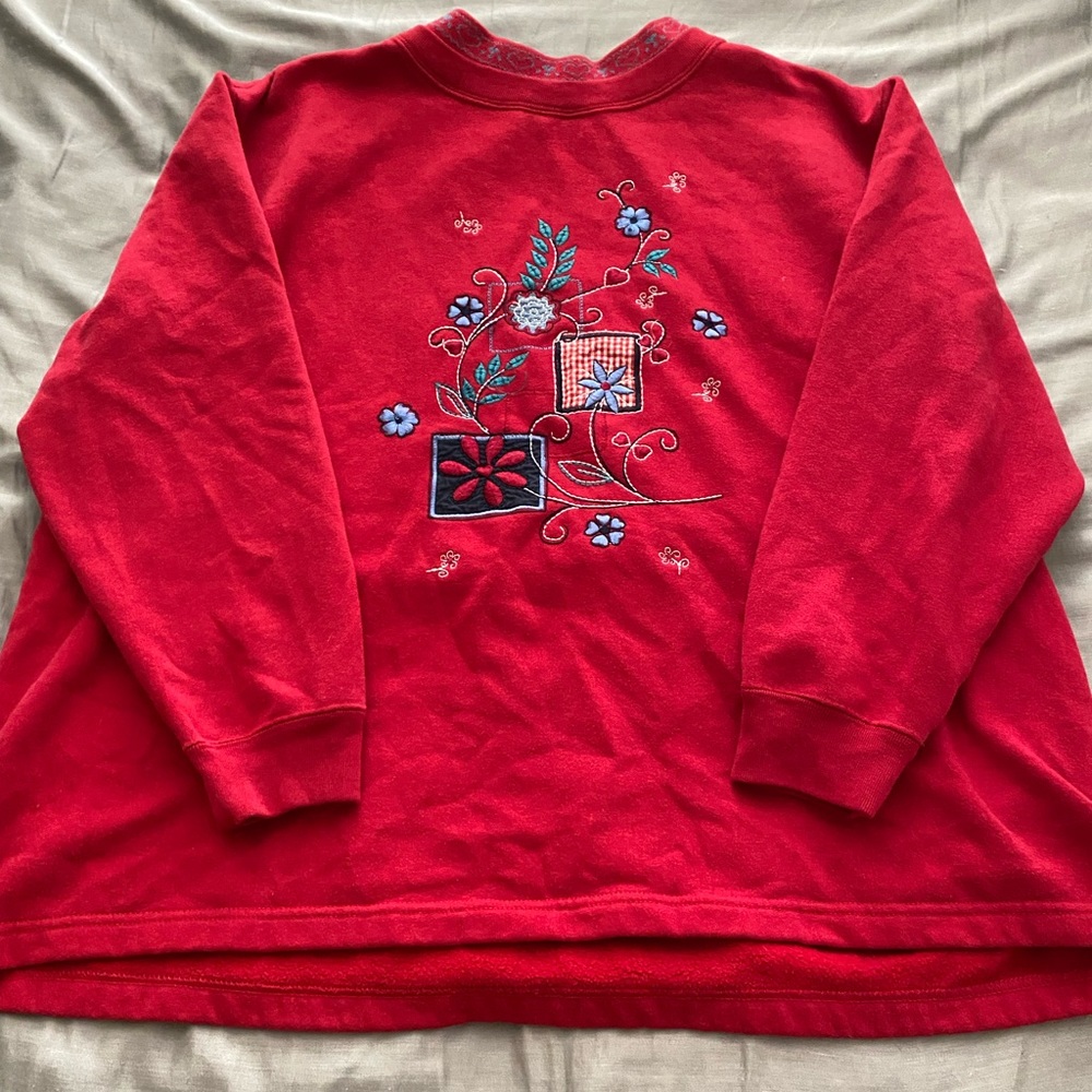 Red sweater